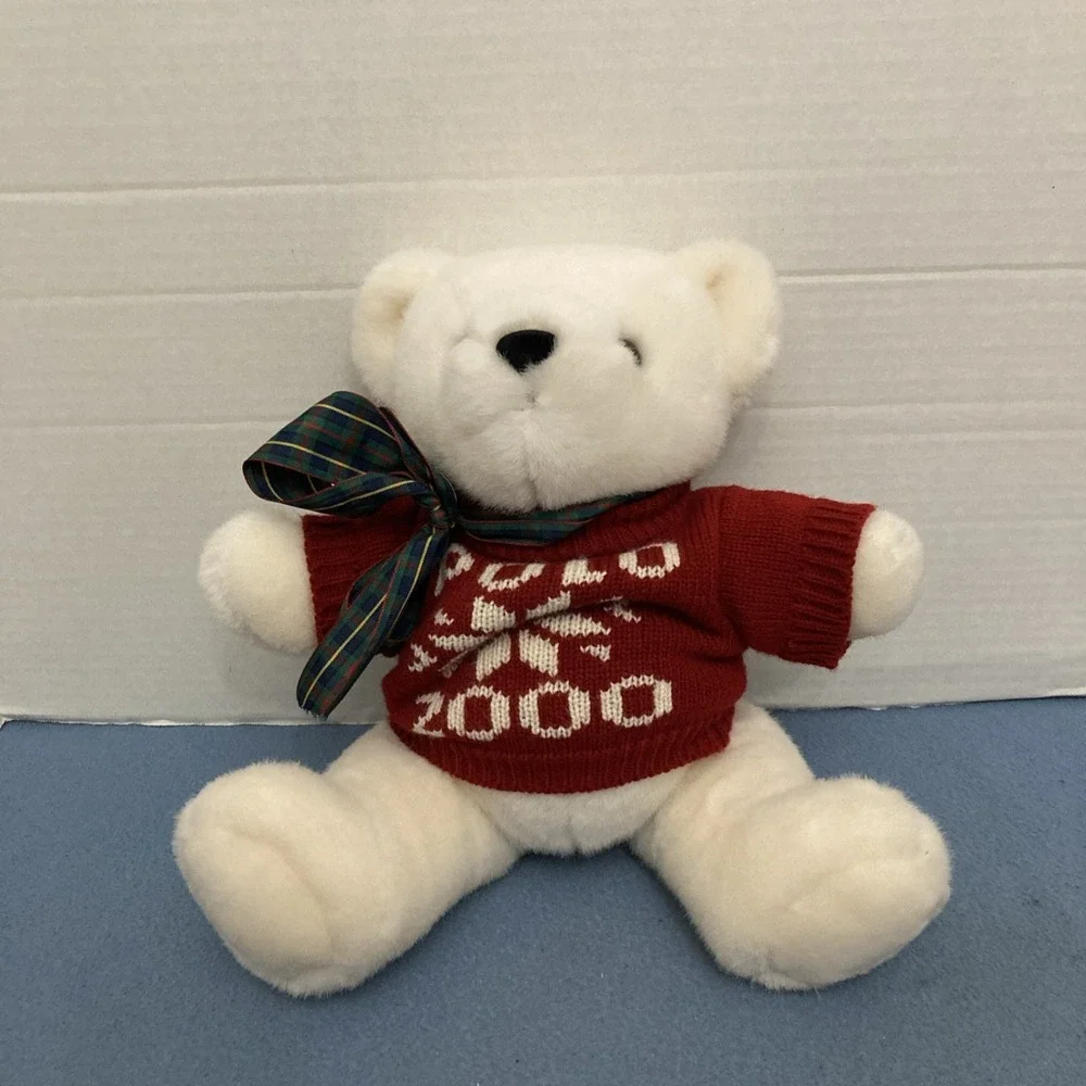 Ralph Lauren Polo 2000 Teddy Bear, The Bear That‎ Cares Plush w/Jointed Legs